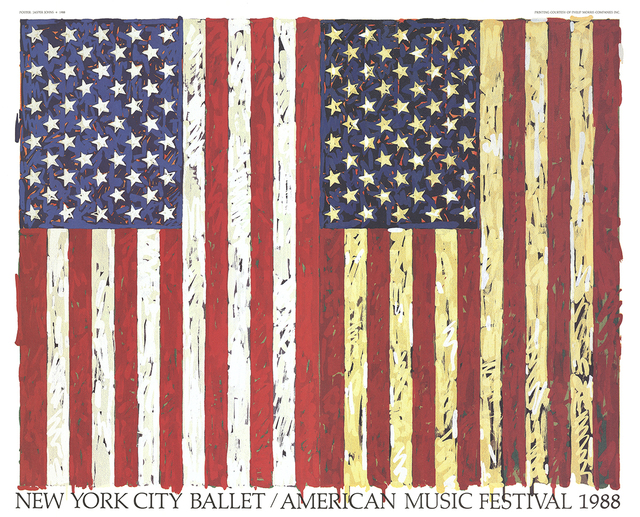 Jasper Johns, ‘New York City Ballet / American Music Festival (1988)’, 1988, Print, Offset Lithograph, ArtWise