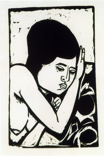 Ernst Ludwig Kirchner, ‘Brustbild eines liegenden Aktes (Dodo)’, 1911, Henze & Ketterer