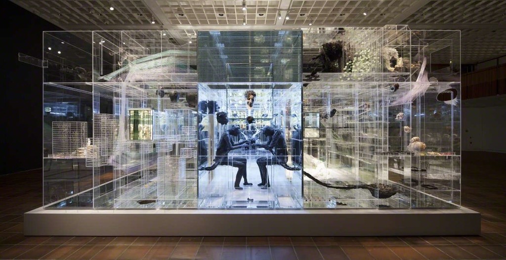 Installationshot: David Altmejd - The Flux and the Puddle (2014). From the exhibition 'Louisiana One Work: David Altmejd - The Flux and the Puddle' (2015-2016). The work is owned by Collection Giverny Capital, on long term loan to the Musée National des Beaux-Arts du Québec, Canada. Photo: Poul Buchard / Brøndum & Co. Credit: Louisiana Museum of Modern Art. Installationshot: David Altmejd - The Flux and the Puddle (2014). From the exhibition 'Louisiana One Work: David Altmejd - The Flux and the Puddle' (2015-2016). The work is owned by Collection Giverny Capital, on long term loan to the Musée National des Beaux-Arts du Québec, Canada. Photo: Poul Buchard / Brøndum & Co. Credit: Louisiana Museum of Modern Art.