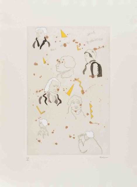 Ernesto Tatafiore, ‘Gli Uomini della Rivoluzion’, Drawing, Collage or other Work on Paper, Mixed Media, ArtWise