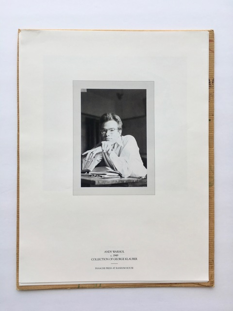 Andy Warhol, ‘Panache Press promo portfolio for Pre-Pop Warhol’, 2002, Gallery 52