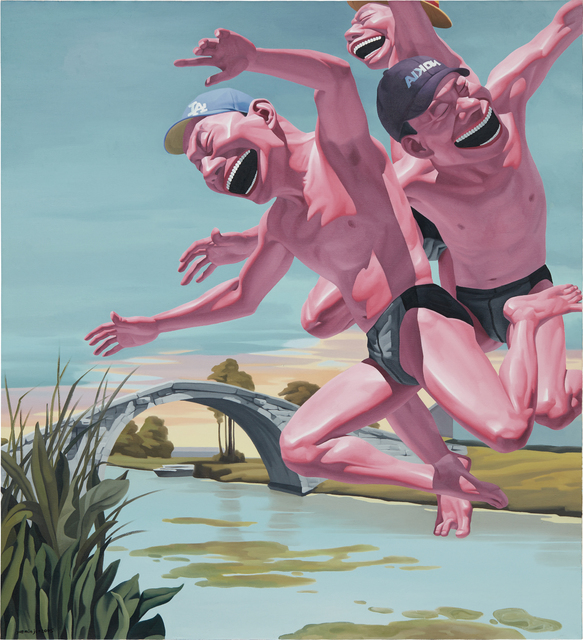 Yue Minjun, ‘Hometown’, 2005, Phillips