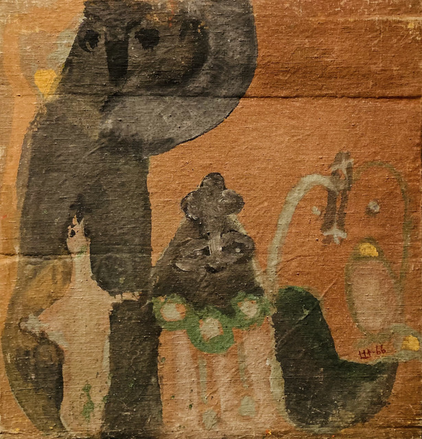 Marlen Spindler, ‘Escape to Egypt ’, 1967, Painting, Tempera on canvas, Nadja Brykina Gallery