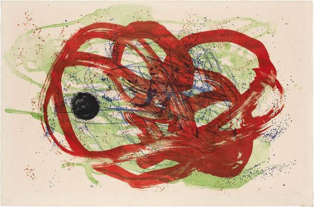 Joan Miró, ‘VERT SUR ROUGE (MOURLOT 215)’, 1961, Doyle