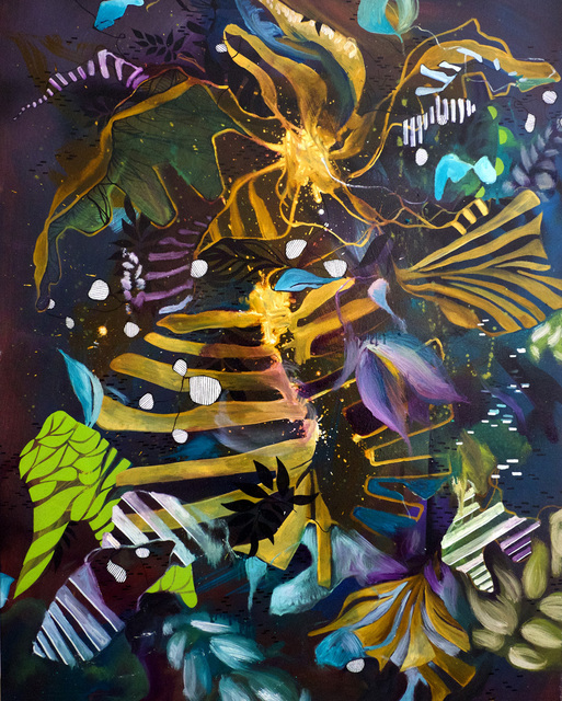 Julia Benz, ‘Downhill’, 2017, Painting, Acrylic & oil on canvas, Die Kunstagentin