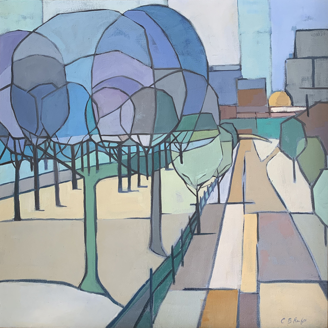 Caroline Rufo, ‘After Hassam: Charles River and Beacon Hill’, 2019, Copley Society of Art