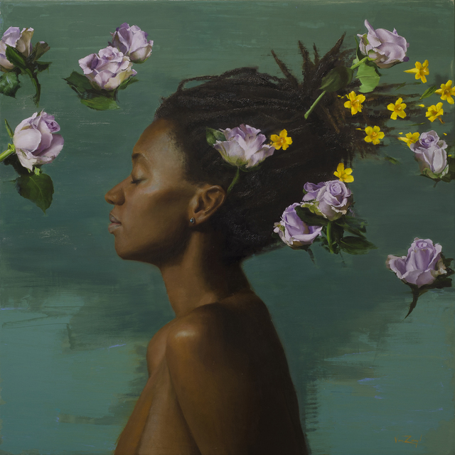 Michael Van Zeyl, ‘Silverstone Yellow Jasmine’, 2016, Painting, Oil on panel, Gallery Victor Armendariz