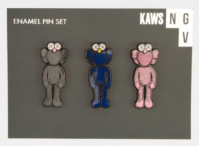 Kaws X Ngv Bff Companion Set Of Three Pins 2019 Artsy