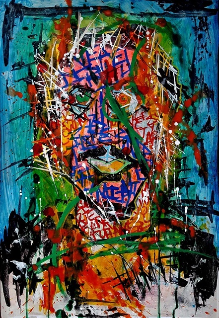 Franck de las Mercedes, ‘Alejandro GI’, 2017, Painting, Acrylic on canvas, The Contemporary Art Modern Project