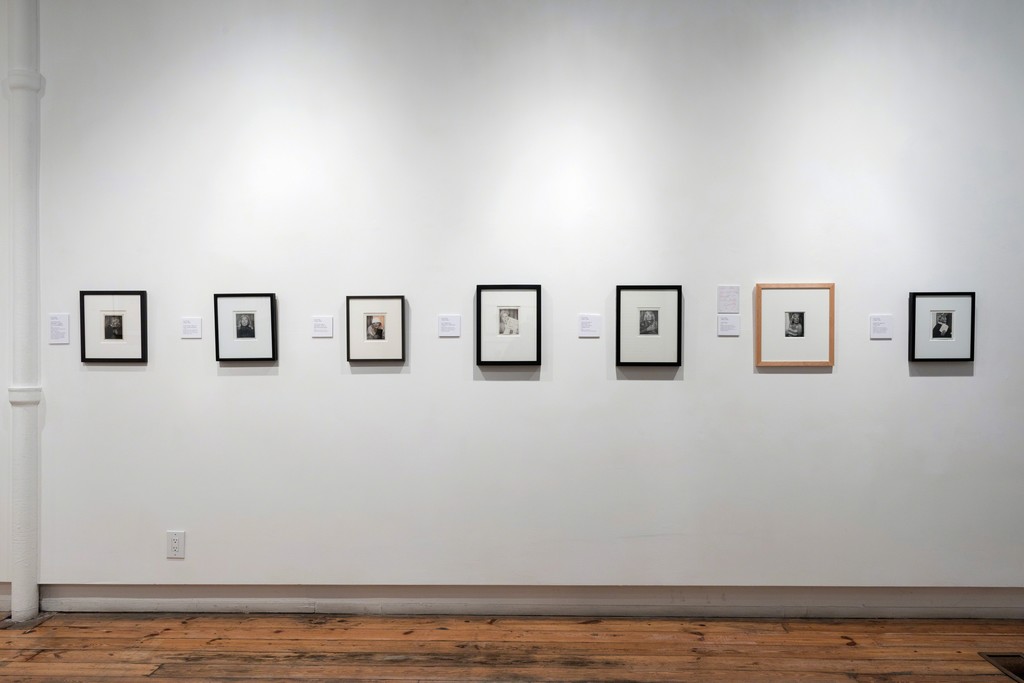 Installation view of "Lee Godie: Self-Portraits" at Intuit, Chicago (2016). Photo credit: Cheri Eisenberg Installation view of "Lee Godie: Self-Portraits" at Intuit, Chicago (2016). Photo credit: Cheri Eisenberg