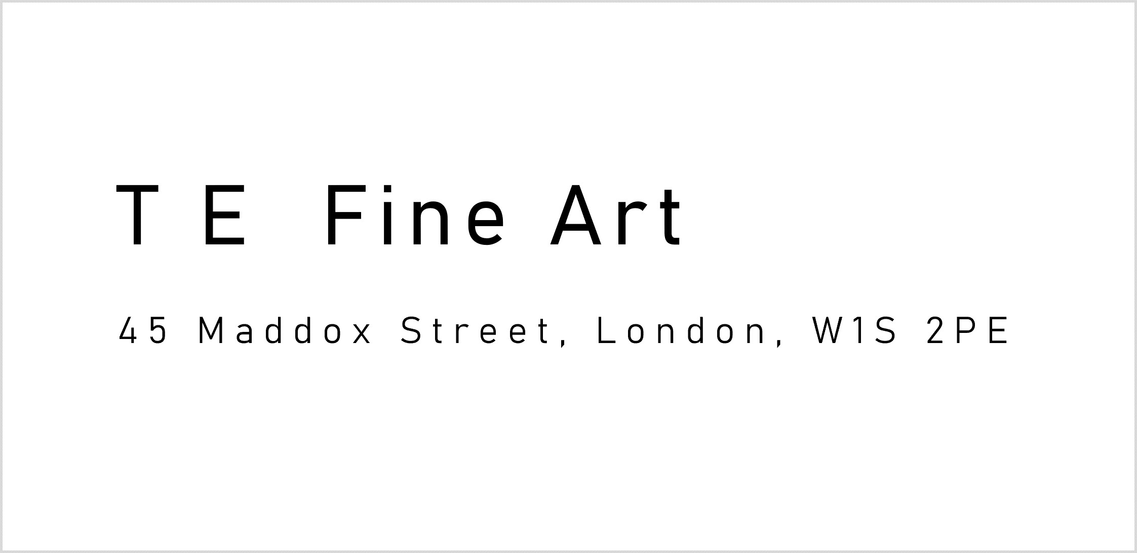 T E Fine Art logo