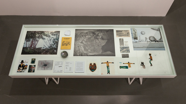 Ellen Gallagher, ‘Drowned Forest’, 2014-2015, Mixed Media, Storyboard in vitrine, Istanbul Biennial