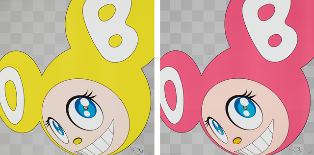 Takashi Murakami, ‘And then and then and then and then and then (Yellow); and And then and then and then and then and then (Pink)’, 1999, Phillips