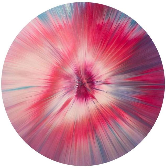 Damien Hirst, ‘Beautiful Remastered Rubellite Tourmaline Painting’, 2007, Painting, Household gloss on canvas, Cardi Gallery