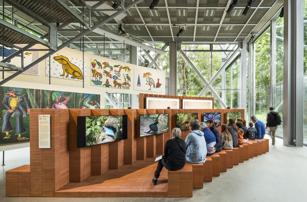View of the exhibition The Great Animal Orchestra, Fondation Cartier, Paris, 2016.
Photo : Luc Boegly View of the exhibition The Great Animal Orchestra, Fondation Cartier, Paris, 2016.
Photo : Luc Boegly