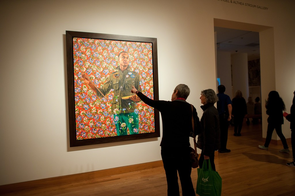 Installation view of Kehinde Wiley: A New Republic at the Seattle Art Museum. © Seattle Art Museum, Photo: Elizabeth Crook. Installation view of Kehinde Wiley: A New Republic at the Seattle Art Museum. © Seattle Art Museum, Photo: Elizabeth Crook.