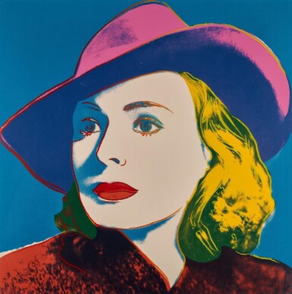 Andy Warhol - With Hat, from Ingrid Bergman (F. & S. II.315)