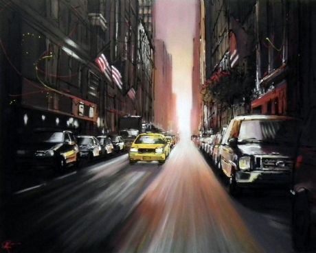 Paul Kenton, ‘Into The Light NYC’, 2020, Mixed Media, An original mixed media artwork by Paul Kenton., Castle Fine Art
