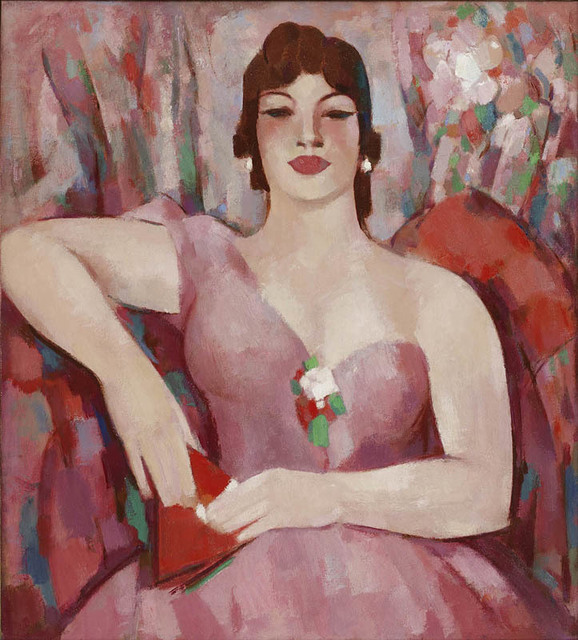JD Fergusson, ‘Martha in Pink’, 1953, Painting, Oil on canvas, Portland Gallery