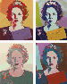 Andy Warhol - Queen Beatrix of the Netherlands, from: Reigning Queens (Feldman and Schellmann 338-341)