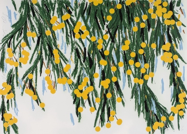 Donald Sultan, ‘Yellow Mimosas, July 23, 2015’, 2015, Julie Nester Gallery