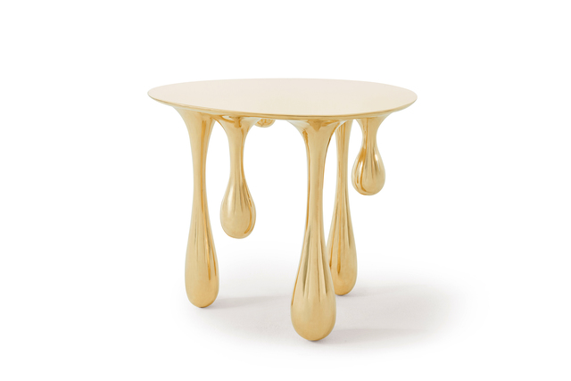 Zhipeng Tan, ‘Melting Side Table’, 2018, Design/Decorative Art, Polished Brass, Gallery ALL