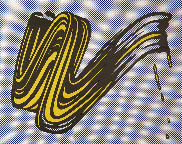 Roy Lichtenstein, ‘Brushstroke’, 1965, Print, Offset lithograph in colors (mailer), Rago/Wright