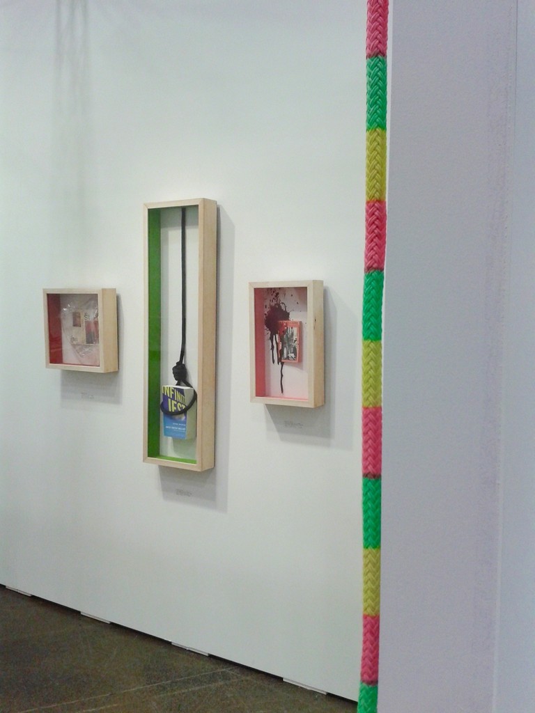 Stevie Ellis installation, "Inventor Line" by Oscar Figueroa in foreground Stevie Ellis installation, "Inventor Line" by Oscar Figueroa in foreground