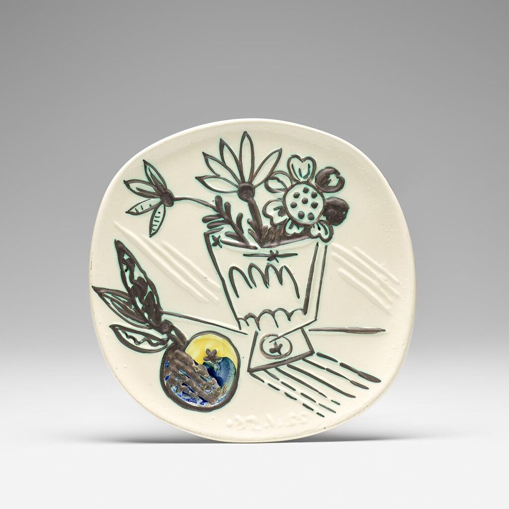 Pablo Picasso - Bouquet à la pomme (Bunch with Apple) (A.R. 307)