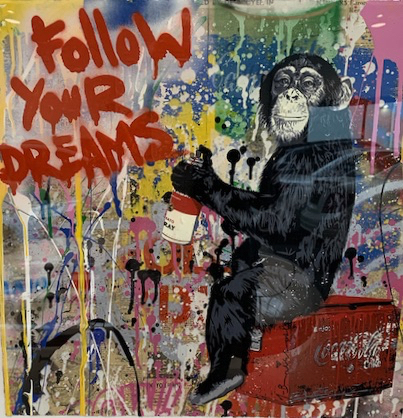 Mr. Brainwash, ‘follow your dreams’, 2018, Kunzt Gallery
