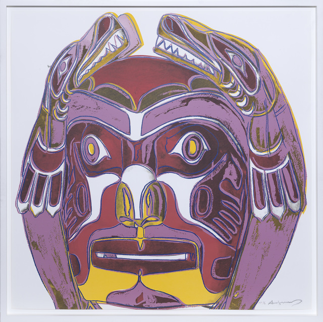Andy Warhol, ‘Northwest Coast Mask’, 1986, Print, Screenprint in a unique colour combination., Sims Reed Gallery