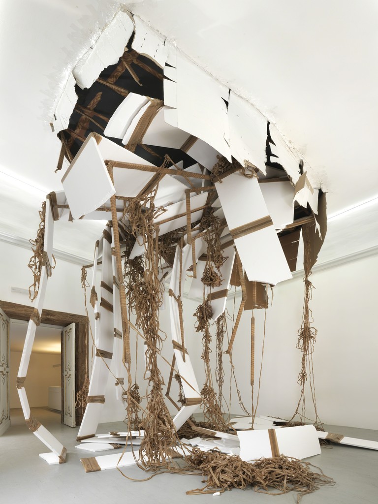 Thomas Hirschhorn - break-through - partial view of the exhibition - April 2013 - Galleria Alfonso Artiaco, Napoli Thomas Hirschhorn - break-through - partial view of the exhibition - April 2013 - Galleria Alfonso Artiaco, Napoli