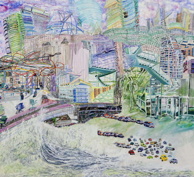 Olive Ayhens, ‘Flecks in the Foam’, 2012, Painting, Oil on canvas, Bookstein Projects