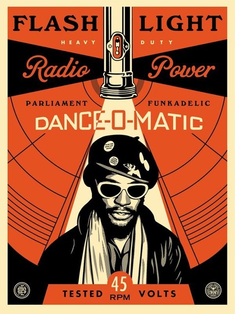 Shepard Fairey, ‘George Clinton Flash Light’, 2016, AYNAC Gallery
