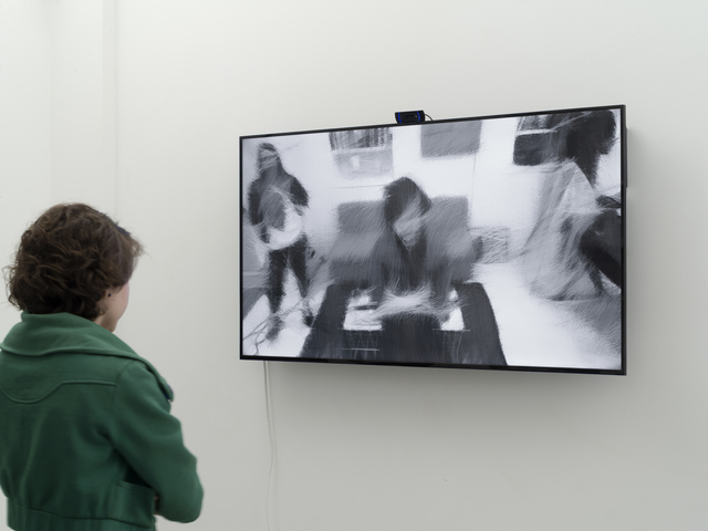 Daniel Rozin, ‘Darwinian Rotating Lines Mirror’, 2014, bitforms gallery