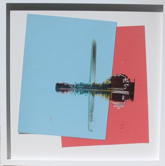 Andy Warhol, ‘Tidal Basin, Washington Post’, 1983, Print, Silkscreen inks and color paper collage on museum board, Vertu Fine Art
