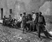 Porters Waiting For Work At The Oil Quay, Istanbul