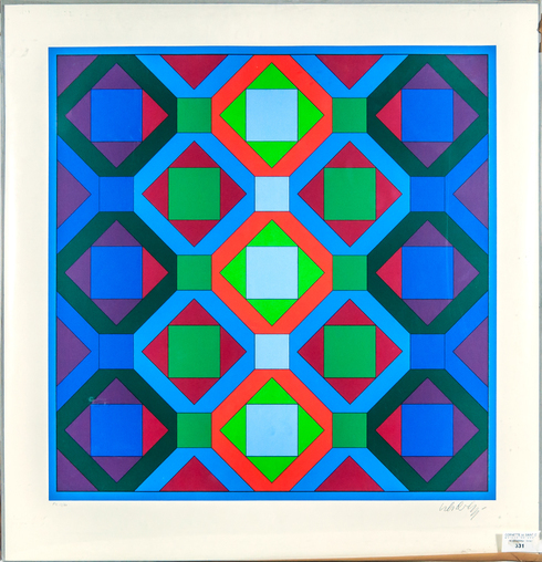Victor Vasarely, ‘Octogonal structures’, 1969, Kunzt Gallery