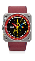 A fine limited edition titanium left-handed chronograph wristwatch with Vernier scale, date, Certificate of Guarantee and presentation box, numbered 70 of a limited edition of 500 pieces