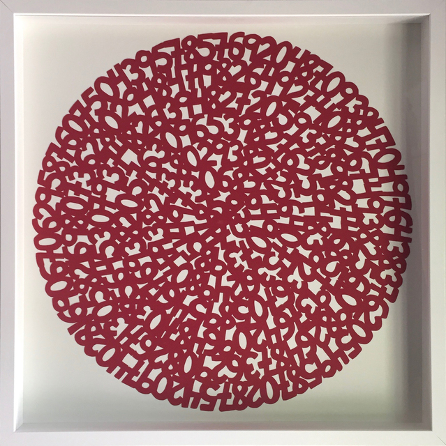 James Vance, ‘Concentric Red’, 2017, Drawing, Collage or other Work on Paper, Hand Cut Paper, Parlor Gallery