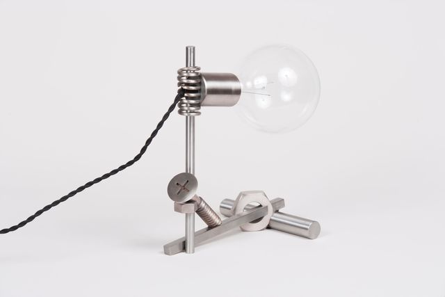 Emmett Moore, ‘"DLSS" Lamp’, 2015, Design/Decorative Art, Stainless Steel, Lightbulb, Patrick Parrish Gallery