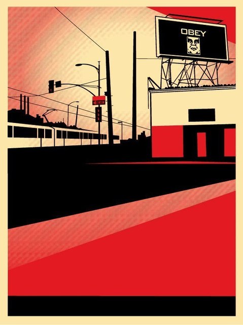 Shepard Fairey, ‘SD Billboard’, 2018, AYNAC Gallery