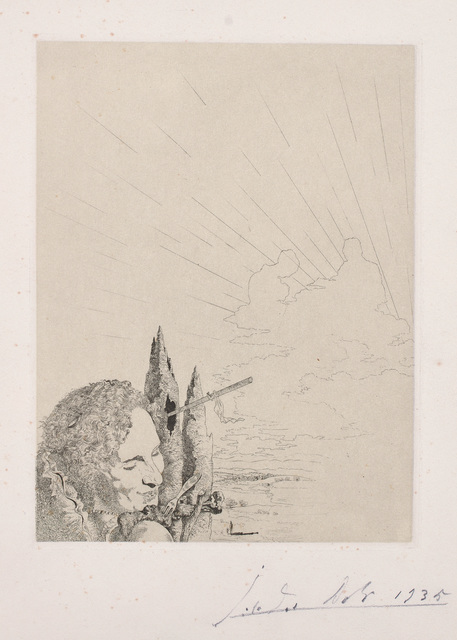 Salvador Dalí, ‘Les Chants de Maldoror (Songs of Maldoror): plate 9’, 1935, Print, Etching over heliogravure, on wove paper with watermark, with full margins., Phillips