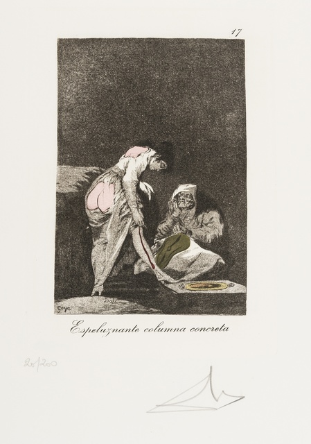 Salvador Dalí, ‘Plate 17 (From Les Caprices de Goya de Dali) (M & L 864; Field 77-3-64)’, 1977, Forum Auctions