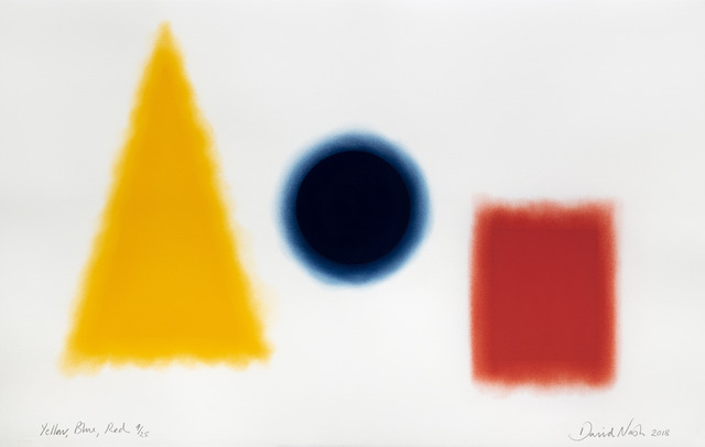 David Nash, ‘Yellow, Blue, Red’, 2018, Print, Pastel stencil on paper, Cristea Roberts Gallery