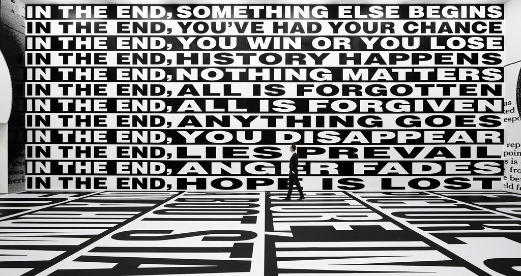 Installation view, Barbara Kruger, 'Forever', Sprüth Magers, Berlin, September 16 - December 22, 2017; Photography by Timo Ohler Installation view, Barbara Kruger, 'Forever', Sprüth Magers, Berlin, September 16 - December 22, 2017; Photography by Timo Ohler