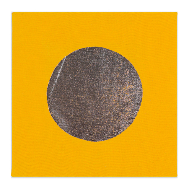 Chad Kouri, ‘Reflection Pool Yellow (1x1)’, 2021, Painting, Foil on dyed canvas, Uprise Art