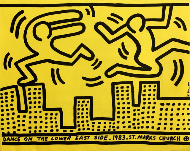 Keith Haring | Dance on the Lower East Side (announcement) (1983) | Artsy