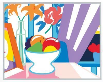 Tom Wesselman - “Still life with lilies and mixed fruit”