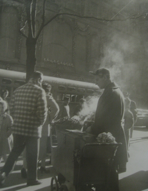 John Albok, ‘Chestnut Man on 5th Avenue’, 1947, Photography, Vintage gelatin silver print, PDNB Gallery